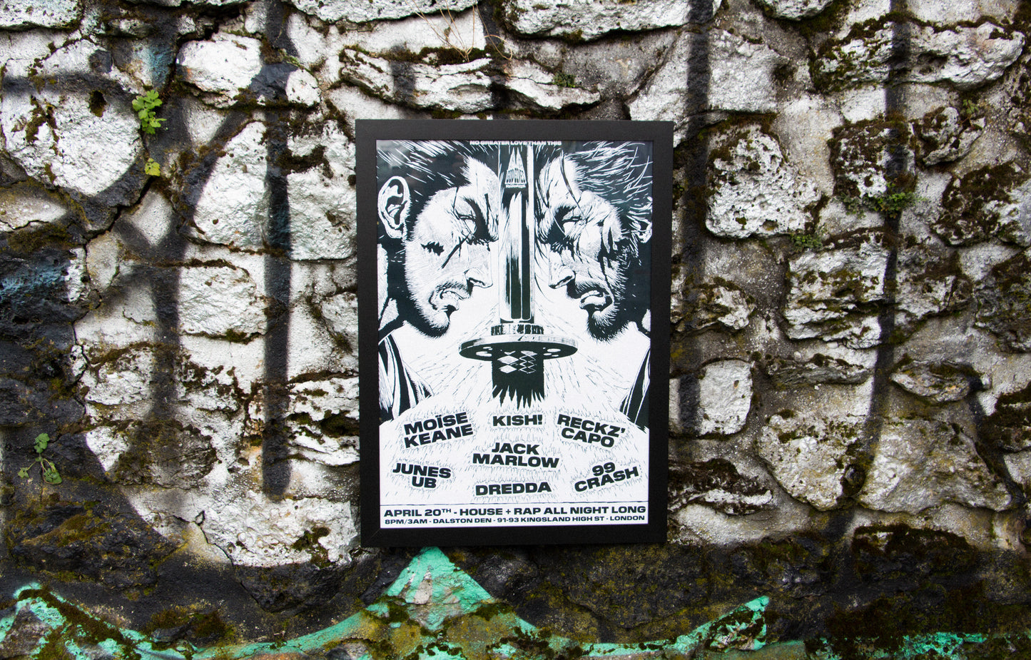 Poster - Bridging House and Rap @Dalston Den